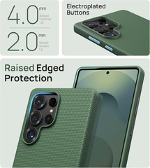 Green Military Grade Drop Protection Case for Samsung Galaxy S25 Ultra, Ultra-Th