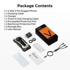 2026 DOOGEE VMAX2PRO 48GB+1TB 5G Unlocked Rugged Smartphone 22000mAh Android 16