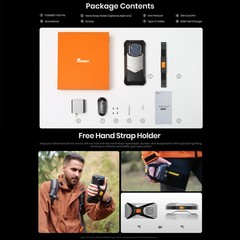 FOSSiBOT F107 PRO 5G Rugged Phone Android Starlight Night Vision 512GB 28000mAh