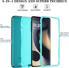 For Motorola Moto Edge 2024 Case With Heavy Duty Shockproof, 3-Layer Drop proof