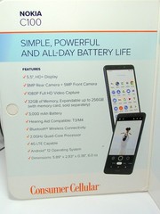 Nokia C100 32GB Consumer Cellular Only Android Smartphone