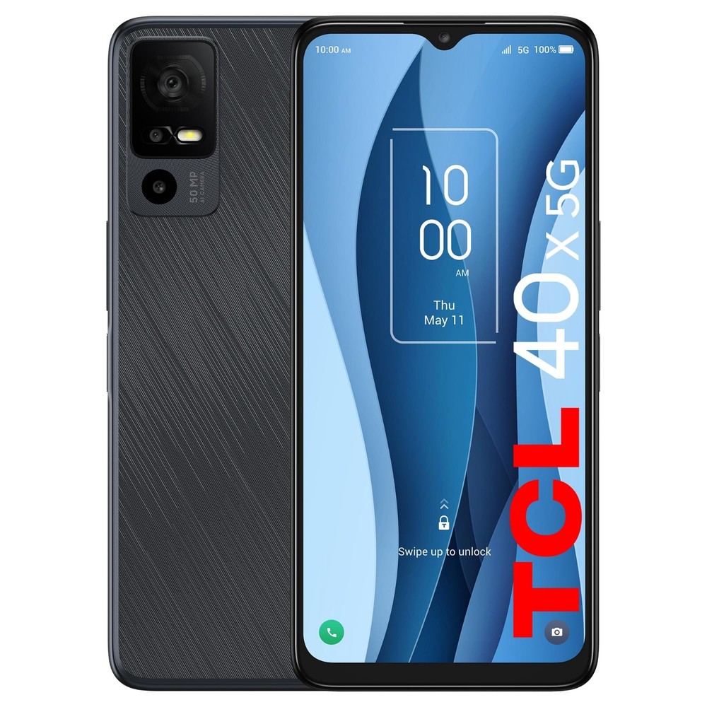 TCL 40X 5G 64GB T609M 50MP 5000 mAh Factory Unlocked AI Cell Phone Very Good