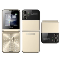 F4 SERVO Unlocked 4 SIM Card Slots Mini Foldable Mobile Cell Phones NEW Dialer