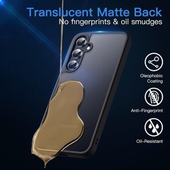 Matte Case for Samsung Galaxy A55 5G, Frosted Translucent Back Protective Cover