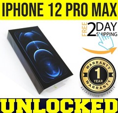 Apple iPhone 12 PRO MAX 128GB BLUE (UNLOCKED) 🔋 100% BATTERY🔋 ✤SEALED✤