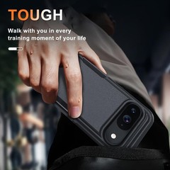 Heavy Duty Black Matte Case for Google Pixel 10 Pro XL with Lanyard Protection