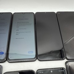 Lot of 14 Samsung Galaxy A Series Model Smartphones. FOR PARTS/ REPAIR – (G15:4)