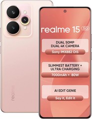 realme 15(Pink, 256GB) (8 GB RAM) Mediatek Dimensity 7300+ 5G Global version