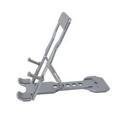 QiBok Aluminum Alloy Foldable Phone Stand, Portable Cell Stand for Grey