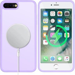 Case & Screen Protector for iPhone 8 Plus & 7 Plus Slim Shockproof Cover Purple