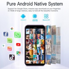 SERVO 15SE Mini Smartphone 3&Prime; Android 8.1 Dual SIM 3G WiFi GPS 2GB+16GB Small Ph