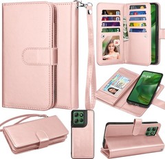 Motorola Moto G Power 5G 2025 Case, PU Leather Wallet Case with Kickstand & Lany