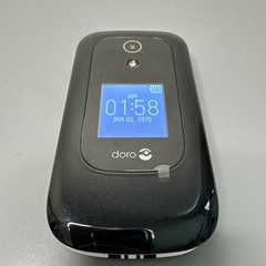 Doro 7050 – Black (Consumer Cellular) 4G LTE GSM Basic Flip Cell Phone DFC-0180