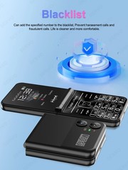Unlocked SERVO 4 SIM Card Foldable Mobile Cell Phones Dial Torch Magic Voice