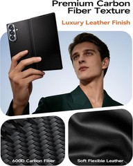 1. For Samsung Galaxy Z Fold 7 Case 3-in-1 Protection, Kickstand, Black 2. For