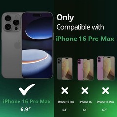 3PCS Privacy Screen Protector & Alignment Frame for iPhone 16 Pro Max Anti Spy