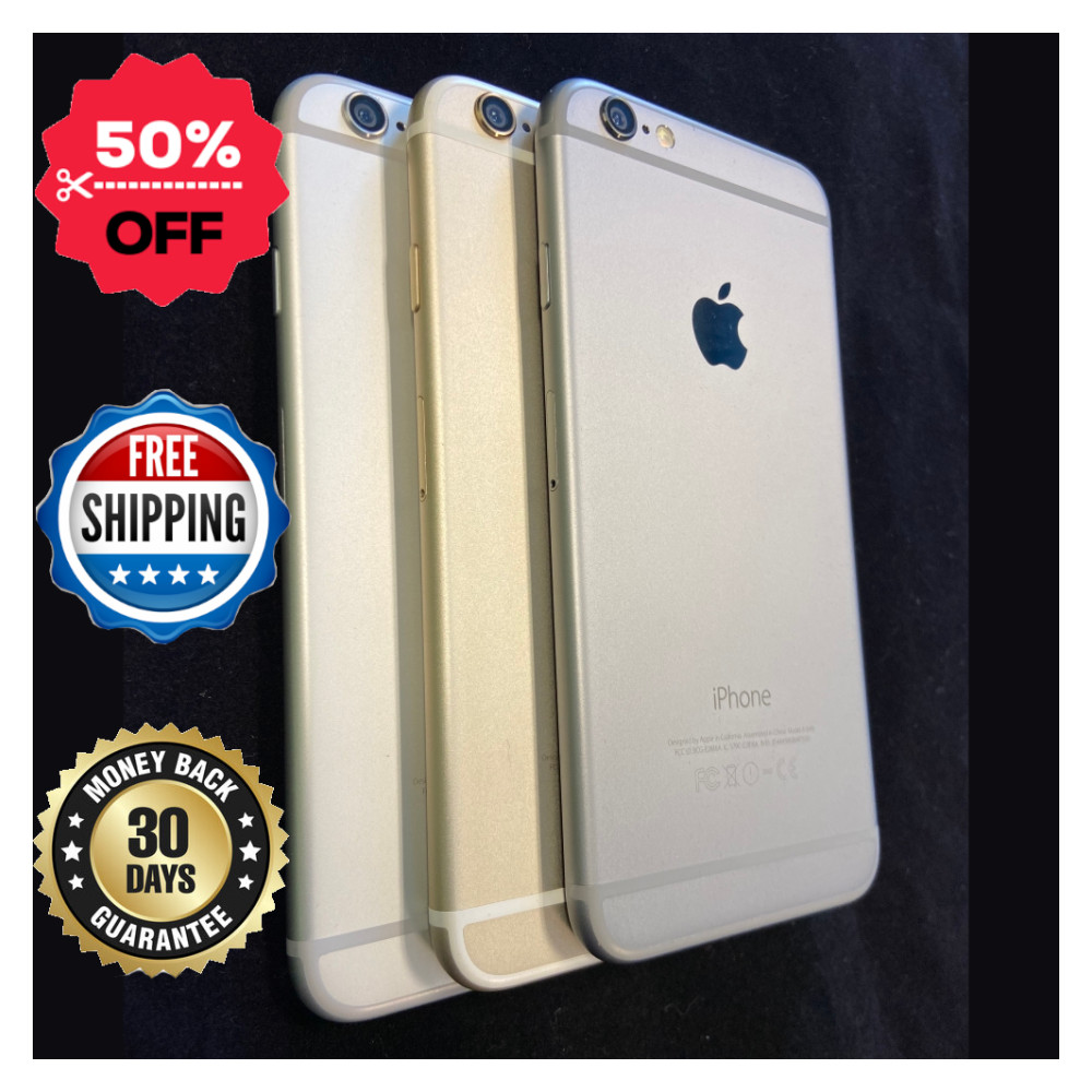 Apple iPhone 6 Plus 16GB/64GB Unlocked – Silver/Gold – Good Condition