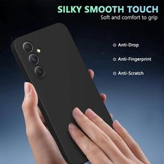 Soft TPU Slim Case for Samsung Galaxy A55 5G, Lightweight, Snug Fit, Black