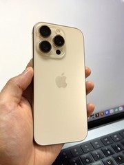 Apple iPhone 16 Pro (94% Batt) Dessert Titanium / Gold 128GB AT&T #22927