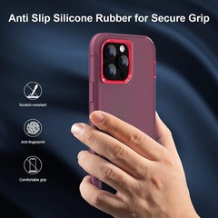 iPhone 14 Pro Max Case Heavy Duty Hybrid Shockproof Bumper Durable Phone Cover