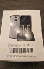 New – artfone A400 Big Button Cell Phone for Seniors, 4G LTE Unlocked (Silver)