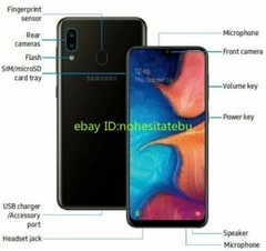 Unlocked Samsung Galaxy A20 SM-A205U 32GB 3GB RAM 6.4&Prime; Black 4000mAh New Sealed