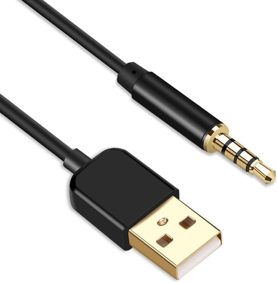 3.5mm Jack Charge Cable Male to USB 2.0 Data Sync & Charger for MP3 MP4 Players