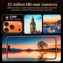NEW Android i13 Pro Max 6.7&Prime; 4G+64GB Octa Core Unlocked 4G GSM Cheap Phone