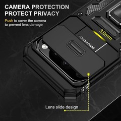 2 Pack Google Pixel 10/10 Pro Case with Slide Camera Cover and Screen Protector