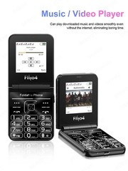 Unlocked SERVO 4 SIM Card Foldable Mobile Cell Phones Dial Torch Magic Voice