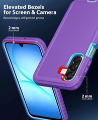 Case for Samsung Galaxy A17 5G, Heavy Duty Rugged Protective Dual-Layer Cover