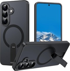 Case for Galaxy S26 Strong Magnetic Built-in Kickstand Shockproof Slim Fit Black