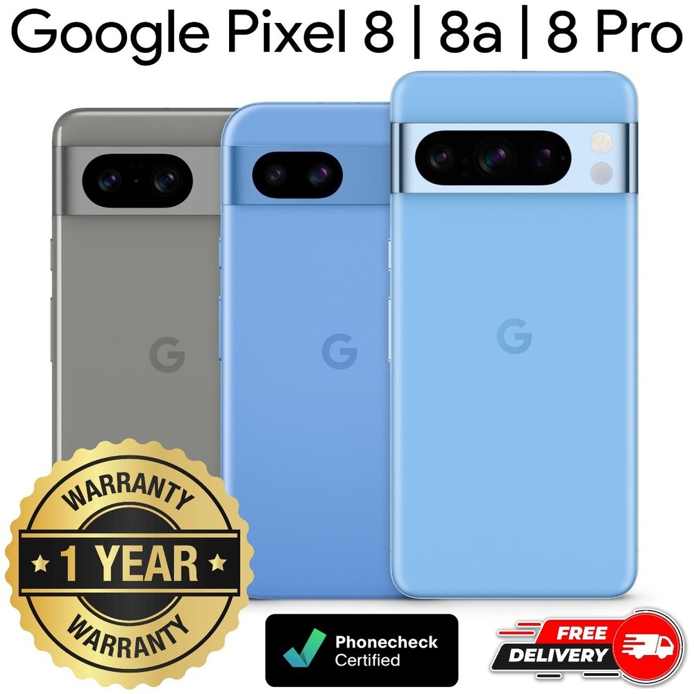 Google Pixel 8 | 8a | 8 Pro – 128GB | 256GB – Unlocked Verizon AT&T T-Mobile