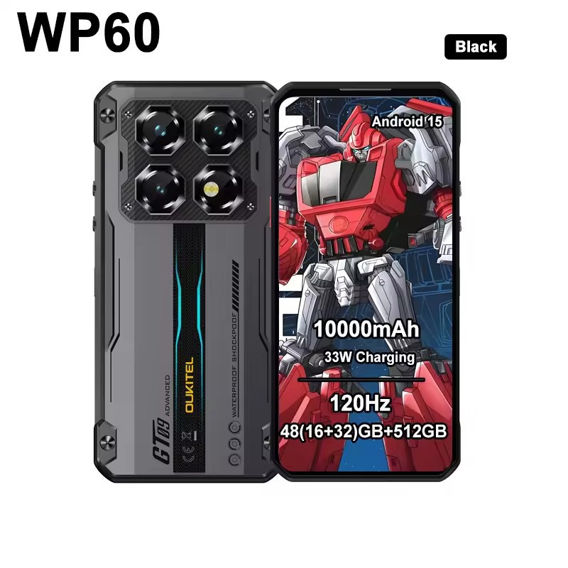OUKITEL WP60 5G Rugged Phone 7.2 » Dimensity 7025 108MP 10000mAh Global Version