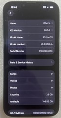 APPLE IPHONE 13 128GB MIDNIGHT UNLOCKED GOOD CONDITION 100% BATTERY HEALTH