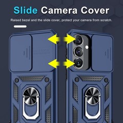 Samsung Galaxy S26 Case Built in Slide Camera Lens Cover + Screen Protector + Ki