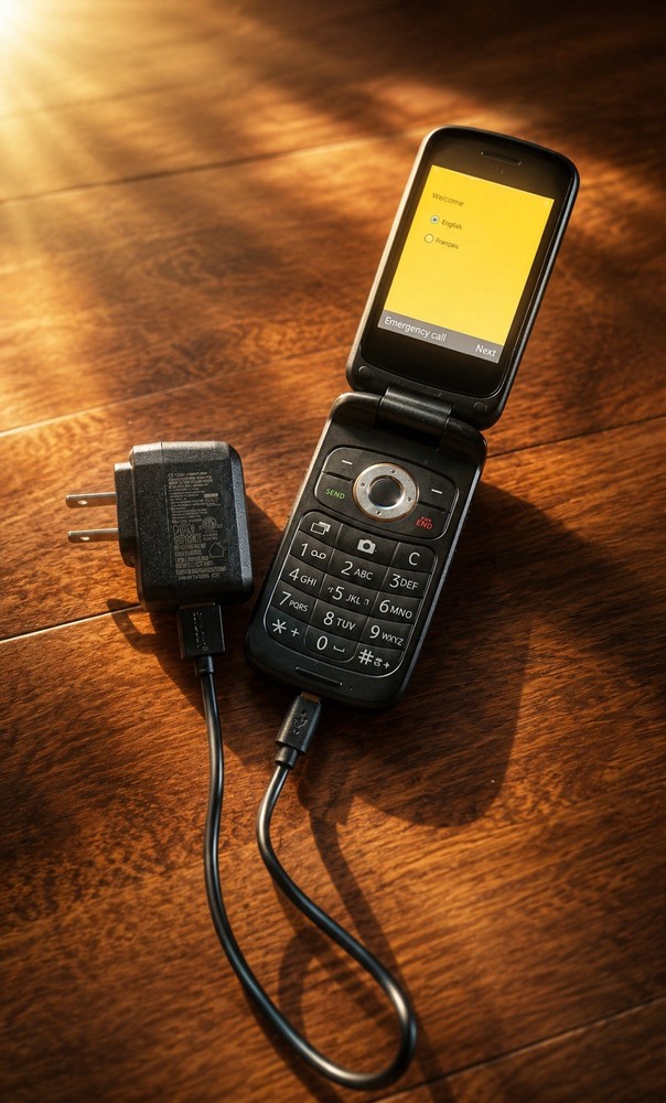 Tracfone Z233VL Black 4G Camera Flip Cell Phone W/ Battery 4GB Storage Reset