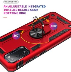 Case for Samsung Galaxy S20 FE with Glass Screen Protectors Military-Grade Red
