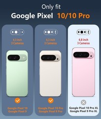 Case for Google Pixel 10 & Pixel 10 Pro Magnetic Clear Slim Anti-Drop Shockproof