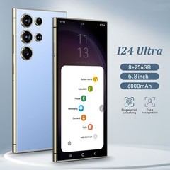 8GB+256GB I24 Ultra Android 13 Smartphone – 6.8&Prime;HD Display 6000mAh Battery Blue