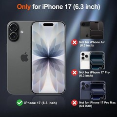 Magnetic for iPhone 17 Case (Military Grade Drop Protection) Matte Black Cover