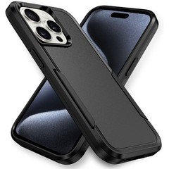 Designed for iPhone 15 Pro Max Case, Heavy Duty Shockproof Dustproof Cover, Blac