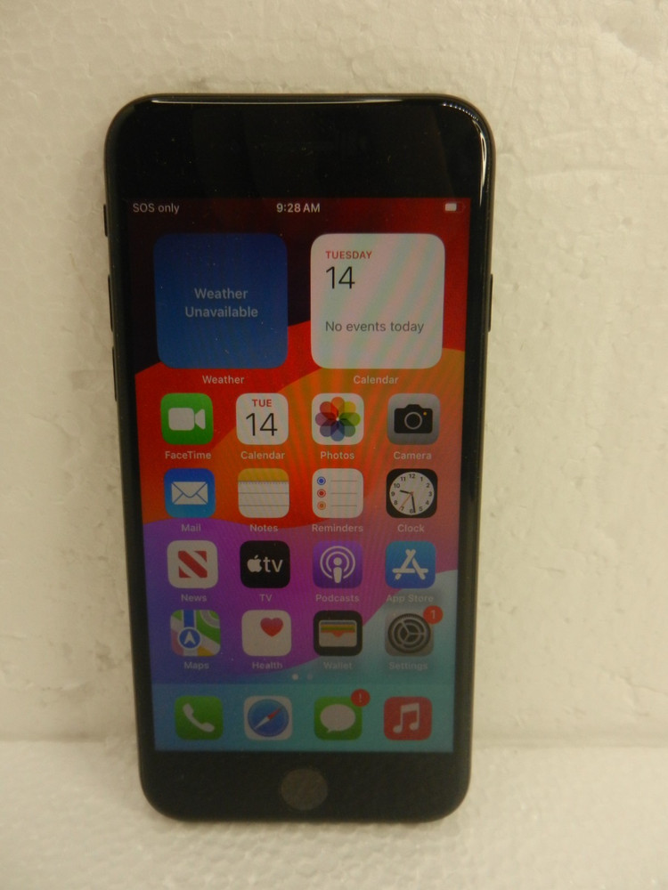 Unlocked Apple iPhone SE 2nd Gen 64GB Black MHG43LL/A