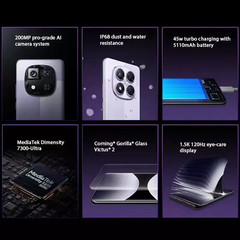 Xiaomi Redmi Note 14 Pro 5G 128GB/256GB/512GB Triple Camera Dimensity 7300 Ultra