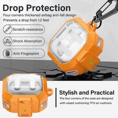 Shock-Proof TPU Protective Cover Case for Galaxy Buds 4 & 4 Pro (2026) – Orange