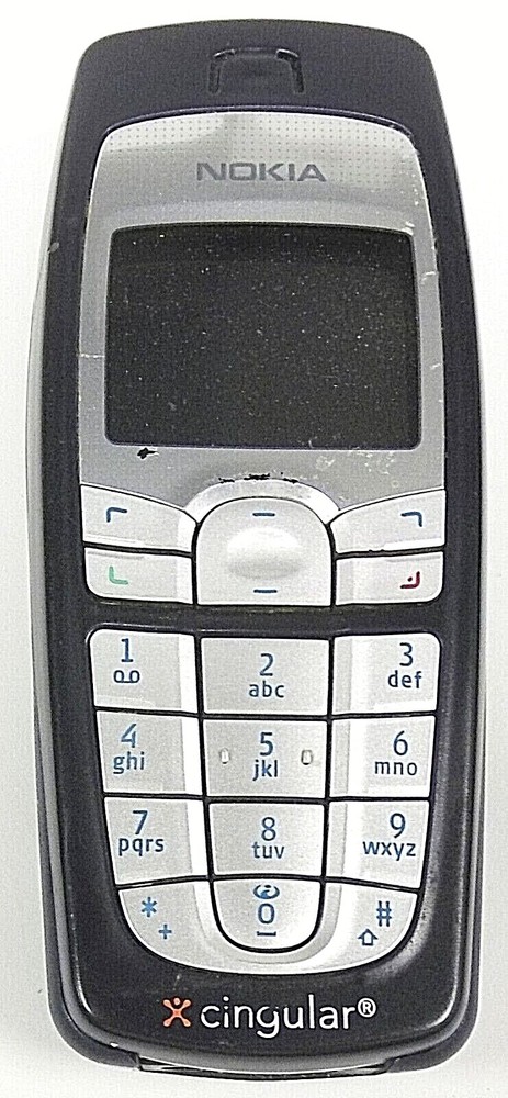 Nokia 6010 – Dark Blue and Silver ( AT&T / Cingular ) Cellular Phone / BLC-2