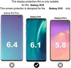 2+2 Pack for Samsung Galaxy S10 Protective Film, Tempered Glass for Camera Lens