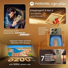 MOTOROLA Signature (Olive, 1 TB 16GB RAM) 8 Gen 5 Processor Global Version.