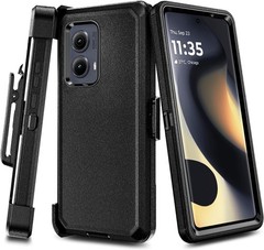 For Motorola Moto Edge 2024 Case With 16ft. Military Grade and Belt Clip Holster