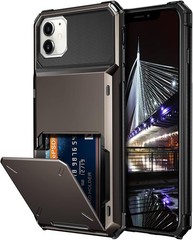 iPhone 11 6.1 inch Wallet Case with 4-Card Holder, ID Slot, Flip Door, Hidden Po